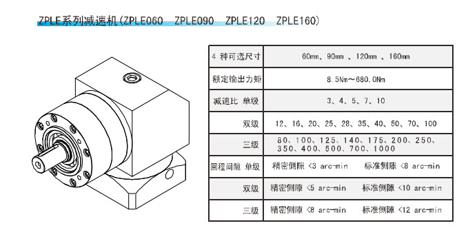 ZPLE系列精密行星減速機(jī)